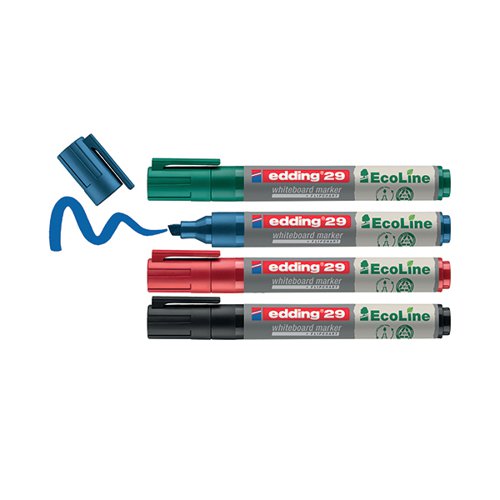 Edding e-29/4 S EcoLine Whiteboard Marker A5 Assorted (Pack of 4) 4-29-4