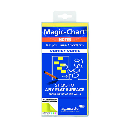 Legamaster Magic Notes 200x100mm Yellow with Pen (Pack of 100) 7-159405