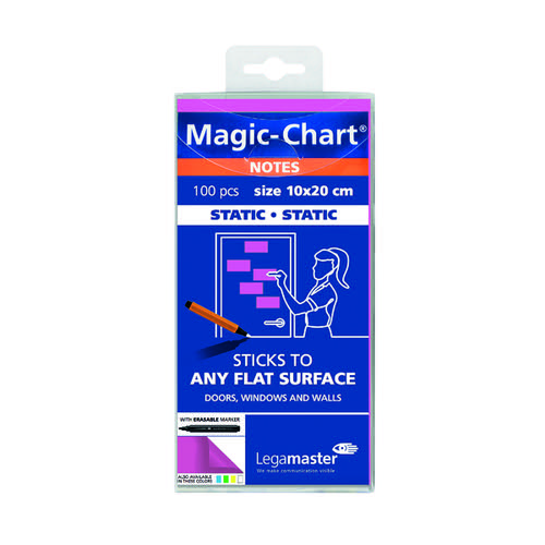 Legamaster Magic Notes 200x100mm Pink with Pen (Pack of 100) 7-159409