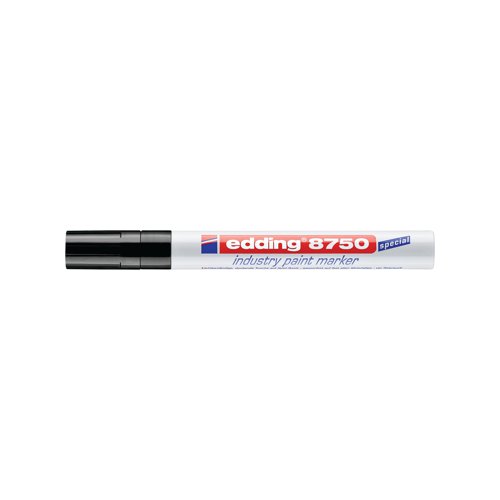Edding 8750 Industry Paint Marker Bullet Tip Black 4-8750001 - Edding - ED10352 - McArdle Computer and Office Supplies