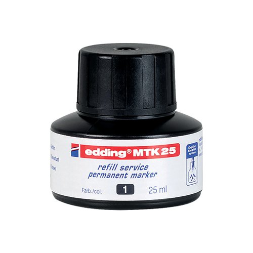 Edding MTK 25 Refill Permanent Ink Black 4-MTK25001