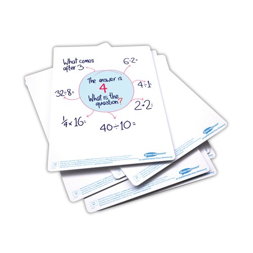 Show-me SUPERTOUGH Whiteboard A4 Plain (Pack of 35) C/SRP Eastpoint