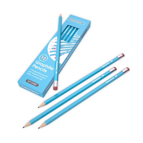 Classmaster HB Pencil Eraser Tip (Pack of 12) GP12HBET EG60064 Buy online at Office 5Star or contact us Tel 01594 810081 for assistance