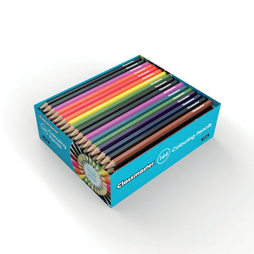 Classmaster Colouring Pencils Assorted (Pack of 144) CP144 EG60070 Buy online at Office 5Star or contact us Tel 01594 810081 for assistance