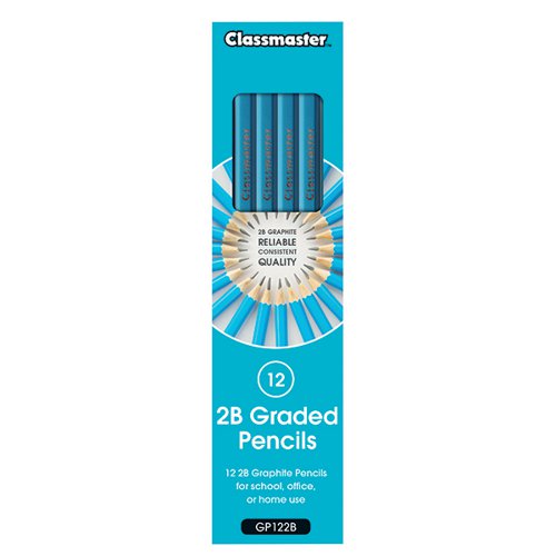 Classmaster Pencils 2B Pack of 12 GP122B