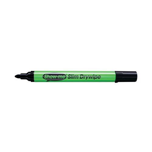 Show-me Drywipe Marker Medium Tip Black (Pack of 100) CP100 EG60118 Buy online at Office 5Star or contact us Tel 01594 810081 for assistance