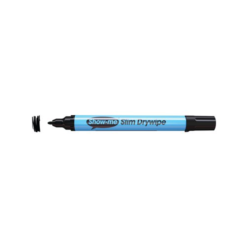 Show-me Drywipe Marker Fine Tip Black (Pack of 100) FPCP100 EG60119 Buy online at Office 5Star or contact us Tel 01594 810081 for assistance