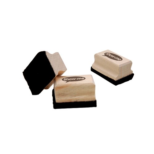 Show-me Mini Wooden Handled Felt Whiteboard Eraser (Pack of 30) WME30 EG60143 Buy online at Office 5Star or contact us Tel 01594 810081 for assistance