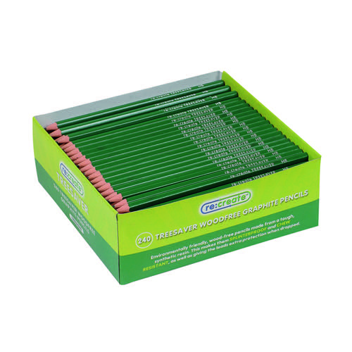 ReCreate Treesaver Recycled HB Pencil Pack 240 TREE240HB