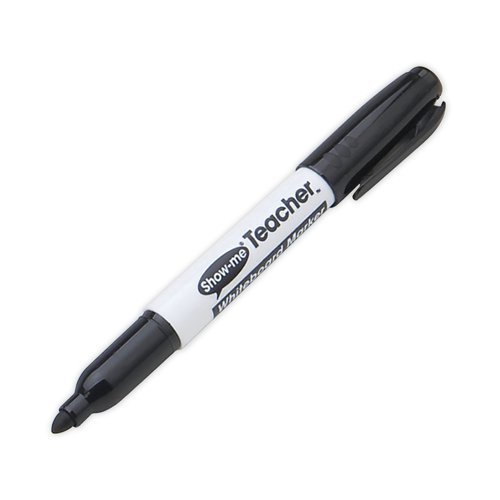 Show-me Teacher Drywipe Marker Black (Pack of 50) STM50 - EG60280