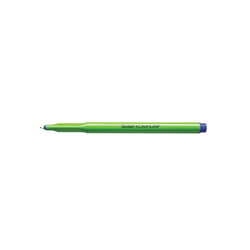 Designed to aid children's handwriting practice, this Swash Komfigrip pen features a unique triangular grip to help encourage correct finger positioning and a hard-wearing, pressure resistant tip to withstand heavy duty use. The high quality ink is quick drying, washable and designed for minimum bleed through. The pen also features a clear, ventilated lid and can be left uncapped for up to 14 days without drying out. This bulk pack contains 300 pens with blue ink.