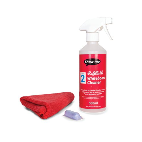 Show-me Whiteboard Cleaning Starter Set WCSS1 EG63295 Buy online at Office 5Star or contact us Tel 01594 810081 for assistance