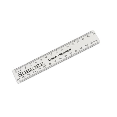 Classmaster Clear Ruler 15cm Pack 100 R15C
