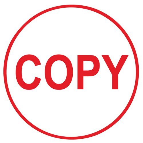 COLOP EOS R17 COPY Pre-Inked Circular Stamp C109531COP EM00835 Buy online at Office 5Star or contact us Tel 01594 810081 for assistance