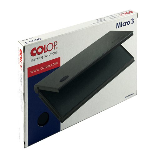 COLOP Micro 3 Stamp Pad Black MICRO3BK EM05400 Buy online at Office 5Star or contact us Tel 01594 810081 for assistance