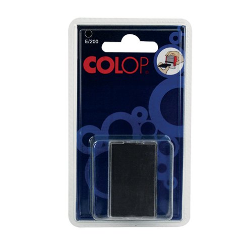 Colop E/200 Replacement Ink Pad Black (Pack of 2) E200BK EM30496 Buy online at Office 5Star or contact us Tel 01594 810081 for assistance
