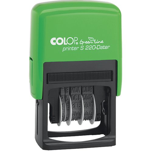 COLOP S220 Green Line Date Stamp 15520050