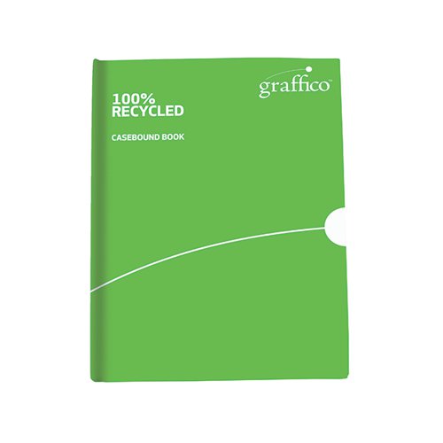 Graffico Recycled Casebound Notebook 160 Pages A4 EN08054 EN08054 Buy online at Office 5Star or contact us Tel 01594 810081 for assistance