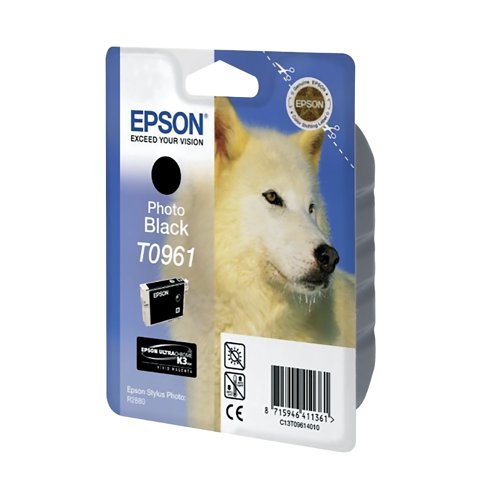 Epson T0961 Ink Cartridge Ultra Chrome K3 Husky Photo Black C13T09614010 EP09614 Buy online at Office 5Star or contact us Tel 01594 810081 for assistance