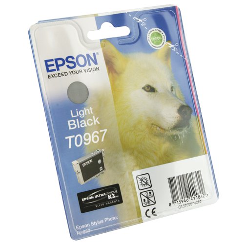 Epson T0967 Ink Cartridge Ultra Chrome K3 Husky Light Black C13T09674010 EP09674 Buy online at Office 5Star or contact us Tel 01594 810081 for assistance