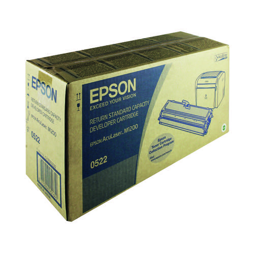 Epson AcuLaser M1200 Return Standard Yield Toner Cartridge 1.8K Black C13S050522