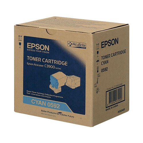 Epson S050592 Toner Cartridge 6k Cyan C13S050592 - Epson - EP47409 - McArdle Computer and Office Supplies