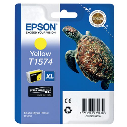 Epson T1574 Yellow Inkjet Cartridge C13T15744010 / T1574