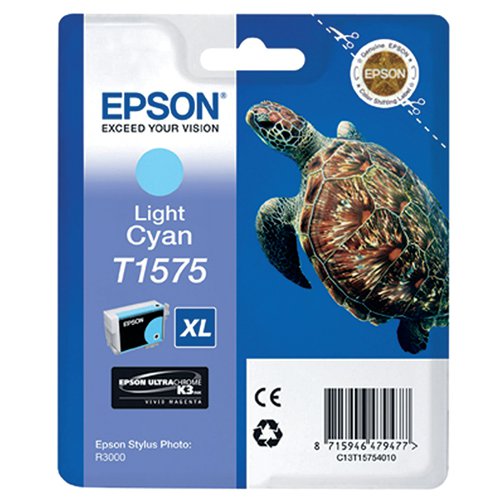 Epson T1575 Light Cyan Inkjet Cartridge C13T15754010 / T1575