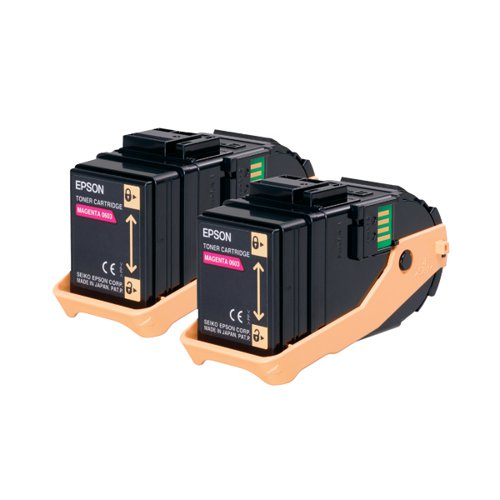 Epson S050607 Magenta Toner Cartridge Twin Pack (Pack of 2) C13S050607