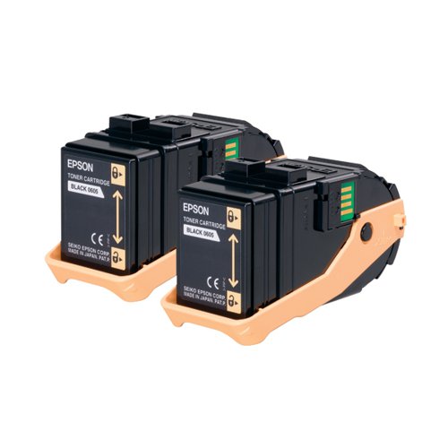 Epson S050609 Black Toner Cartridge Twin Pack (Pack of 2) C13S050609