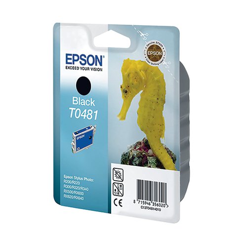 Epson T0481 Black Inkjet Cartridge C13T04814010 / T0481