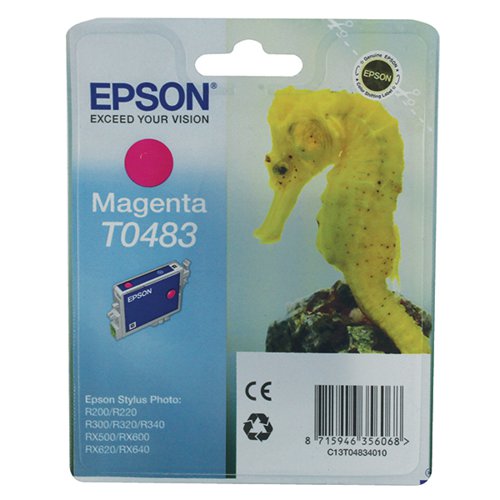 Epson T0483 Ink Cartridge Seahorse Magenta C13T04834010 - Epson - EP48340 - McArdle Computer and Office Supplies