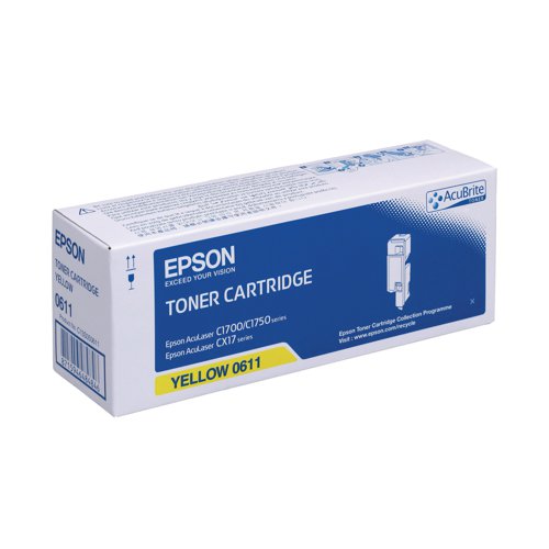 Epson 0611 Toner Cartridge High Capacity Yellow C13S050611 - Epson - EP48484 - McArdle Computer and Office Supplies