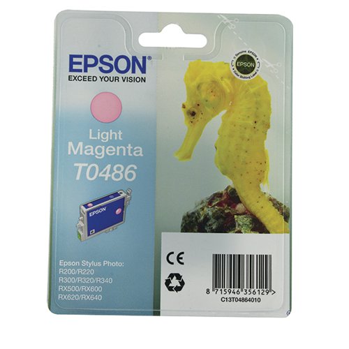 Epson T0486 Ink Cartridge Seahorse Light Magenta C13T04864010 EP48640 Buy online at Office 5Star or contact us Tel 01594 810081 for assistance