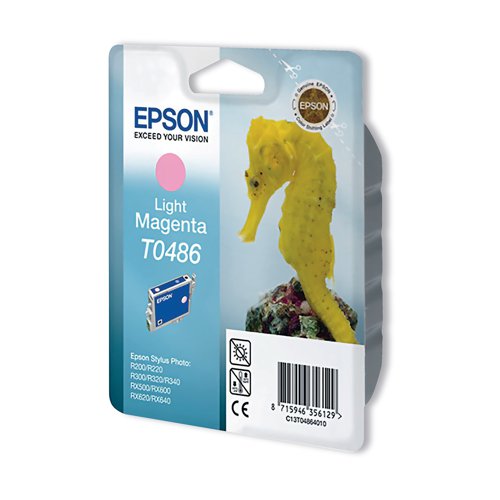Epson T0486 Ink Cartridge Seahorse Light Magenta C13T04864010 EP48640 Buy online at Office 5Star or contact us Tel 01594 810081 for assistance