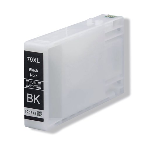 This genuine Epson 79XL high yield inkjet cartridge is packed with 41.8ml of black ink for a higher print yield up to 2,600 pages. DURABrite Ultra ink ensures bright and crisp results, every time. Compatible with the WorkForce Pro WF-4630DWF, WF-4640DTWF, WF-5110DW, WF-5190DW, WF-5620DWF and WF-5690DWF.
