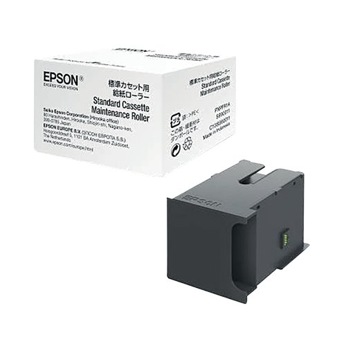 An investment like an Epson WF-8000 series inkjet printer requires occasional maintenance to keep it running at the high output speeds you've come to expect. This maintenance box contains everything you need to replace and replenish your WorkForce printer's mechanisms, keeping it in top operating condition.