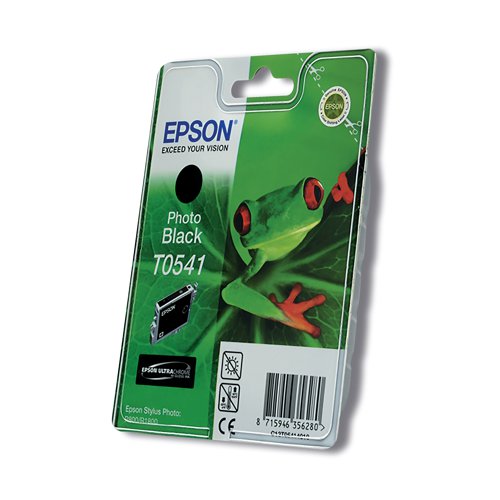 Epson T0541 Ink Cartridge Ultra Chrome Hi-Gloss Frog Photo Black C13T05414010