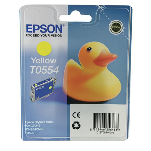 Epson T0554 Ink Cartridge Duck Yellow C13T05544010