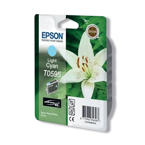 Epson T0595 Ink Cartridge Ultra Chrome K3 Light Cyan C13T05954010 EP59540 Buy online at Office 5Star or contact us Tel 01594 810081 for assistance