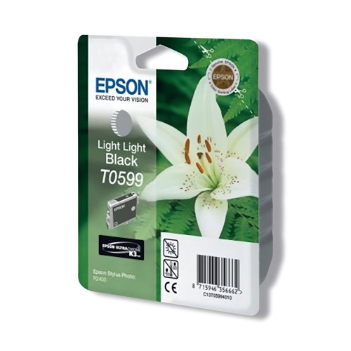 Epson T0599 Ink Cartridge Ultra Chrome K3 Lily Light Light Black C13T05994010 EP59940 Buy online at Office 5Star or contact us Tel 01594 810081 for assistance