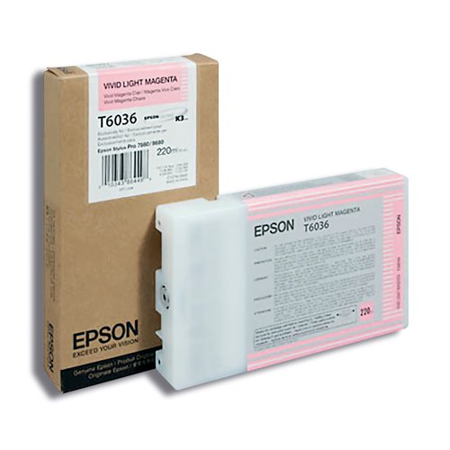 Epson T6036 Ink Cartridge Ultra Chrome K3 Vivid Light Magenta C13T603600