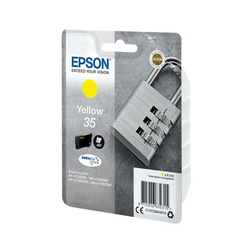 EP63231 Epson 35 Ink Cartridge DURABrite Ultra Padlock Yellow C13T35844010