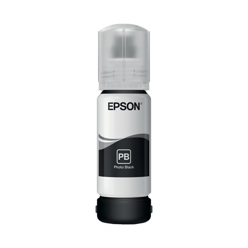 This Epson 106 EcoTank Ink Bottle ensures high quality print output from your Epson EcoTank inkjet printer. As a genuine Epson consumable, it ensures consistent and reliable operation for trouble-free printing when you need it most, and is packed with 70ml of black ink. Epson ensures that every cartridge meets its high standards and works with your machine to provide precise, clear printing.