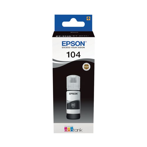 Epson 104 Ink Bottle EcoTank Black C13T00P140 - EP65580