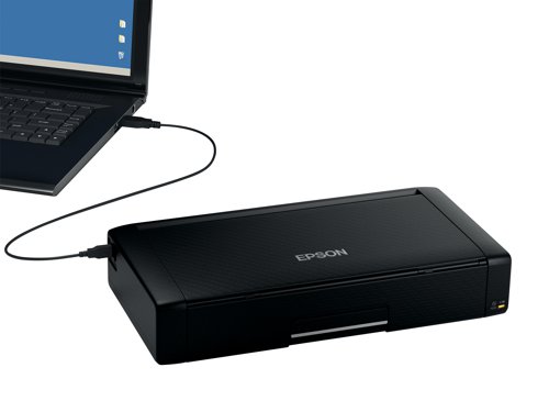 The Epson WorkForce WF-110W allows you to print anywhere, this small, light wireless A4 inkjet printer with an integrated battery can be charge on the go via USB. With Wi-Fi and Wi-Fi Direct connectivity and compatible with Google Cloud Print and Epson iPrint it's great for printing invoices, contracts and more. Easy to set up a Wi-Fi connection with the need for a PC.