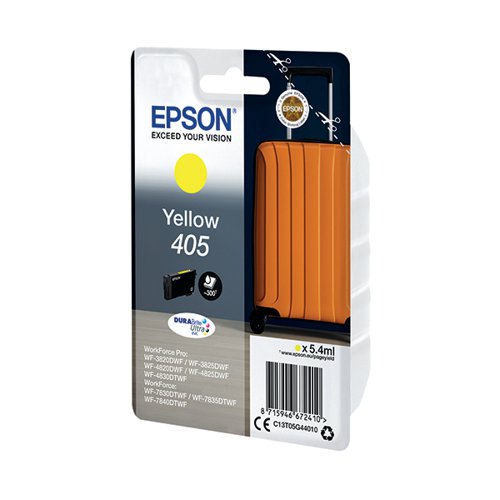 Epson 405 Ink Cartridge DURABrite Ultra Suitcase Yellow C13T05G44010