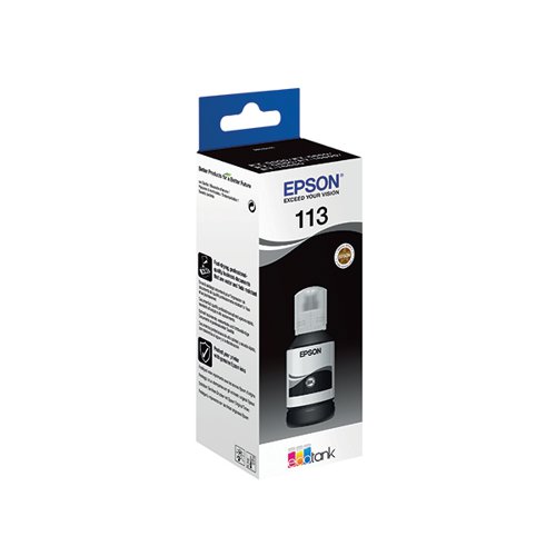Epson 113 Ink Bottle EcoTank Pigment Black C13T06B140 Inkjet Cartridges EP67470
