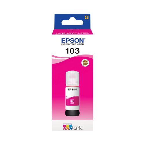 Epson 103 Ink Bottle EcoTank Magenta C13T00S34A10 - EP69050