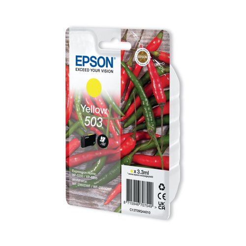 Epson 503 Ink Cartridge Chilli Yellow C13T09Q44010